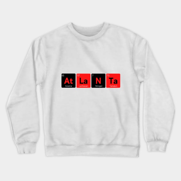 AtLaNTa Periodic Elements Crewneck Sweatshirt by Look Up Tees